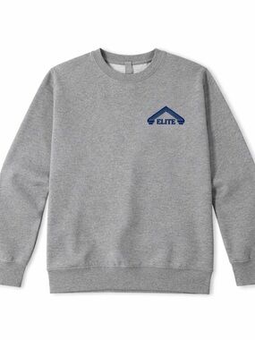 Gildan Grey Crewneck Sweatshirt with Navy ELITE Logo